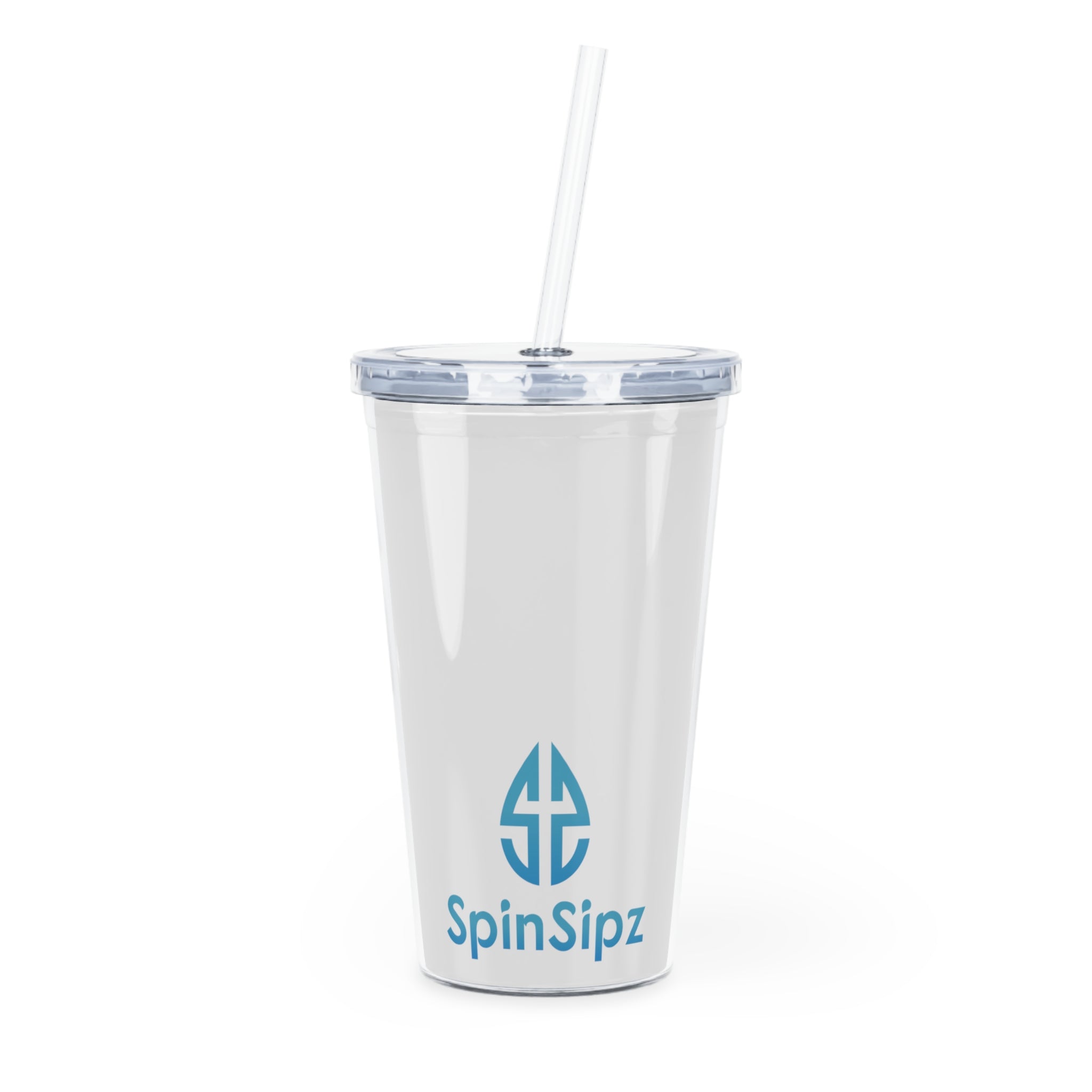 20 oz Plastic Tumbler with Straw